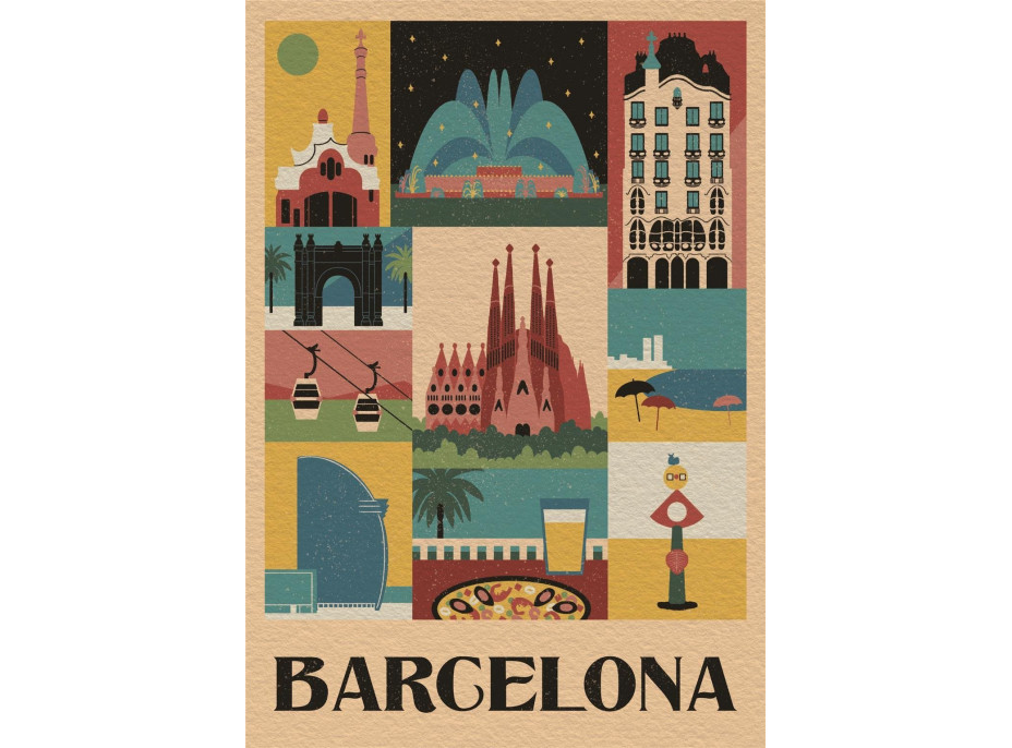 CLEMENTONI Puzzle Style in the City: Barcelona 1000 dielikov