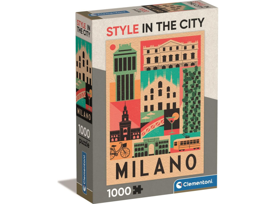 CLEMENTONI Puzzle Style in the City: Miláno 1000 dielikov