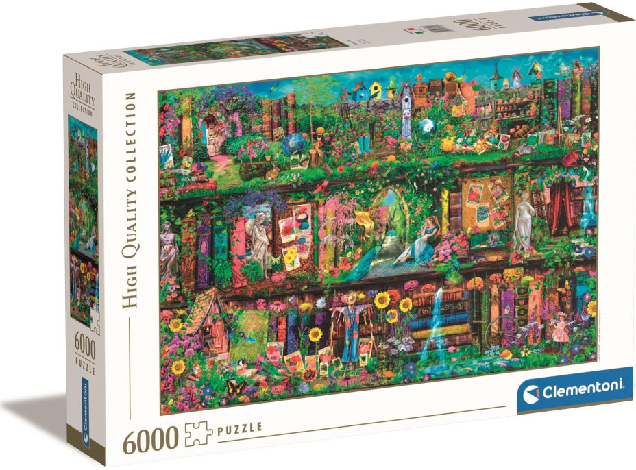 CLEMENTONI Puzzle Záhradná polica 6000 dielikov