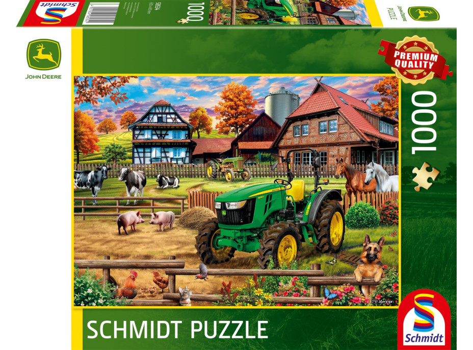 SCHMIDT Puzzle Farma s traktorom: John Deere 5050E 1000 dielikov