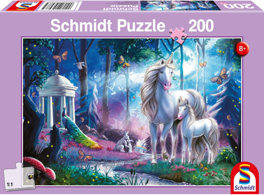 SCHMIDT Puzzle Jednorožce 200 dielikov