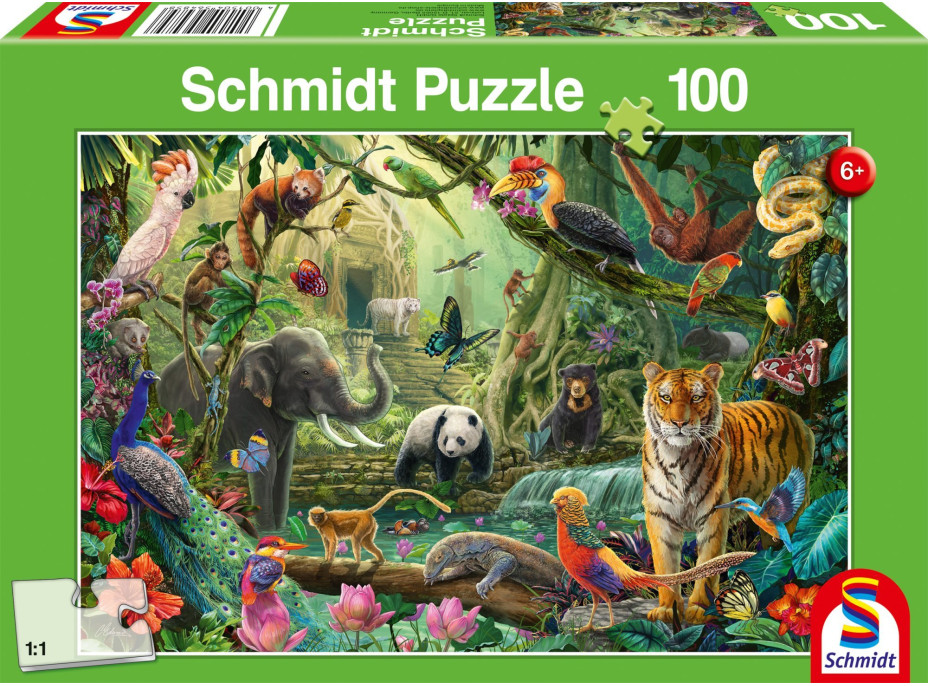 SCHMIDT Puzzle Pestrá džungľa 100 dielikov