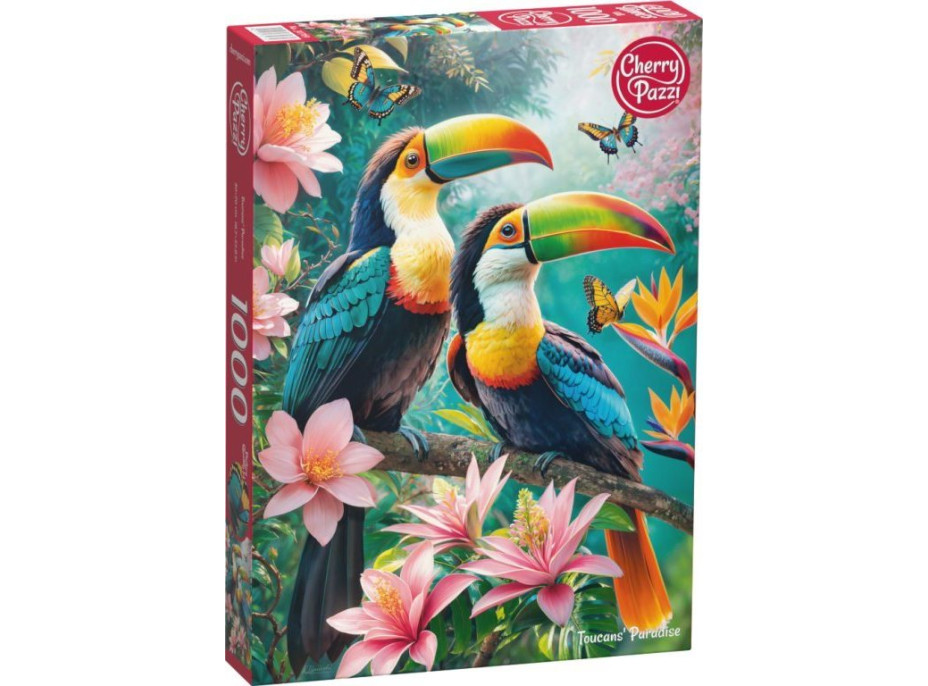 CHERRY PAZZI Puzzle Tukani v raji 1000 dielikov