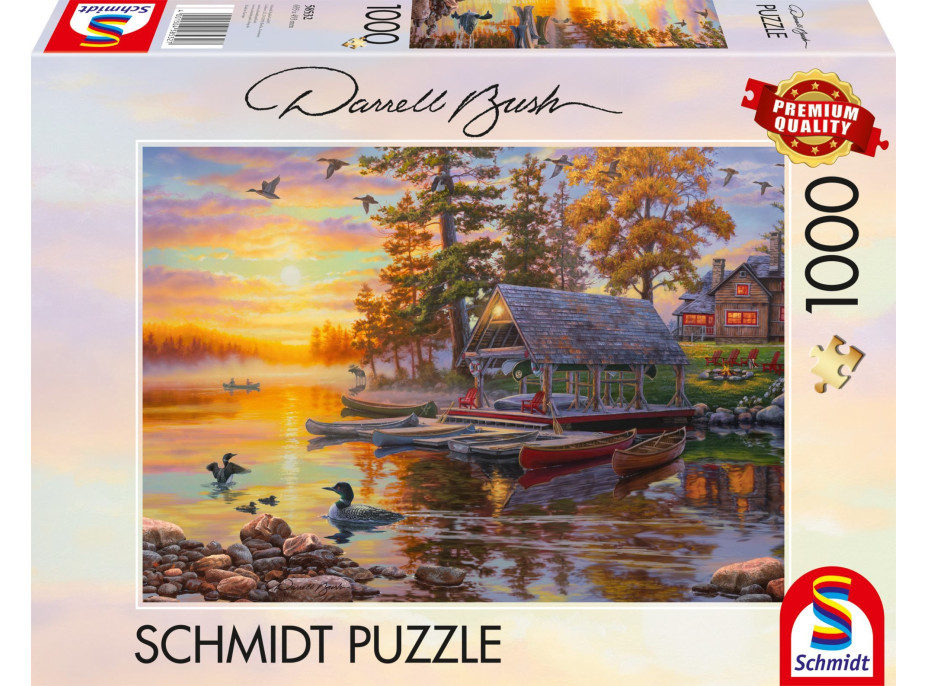 SCHMIDT Puzzle Lodenice s kanoe 1000 dielikov