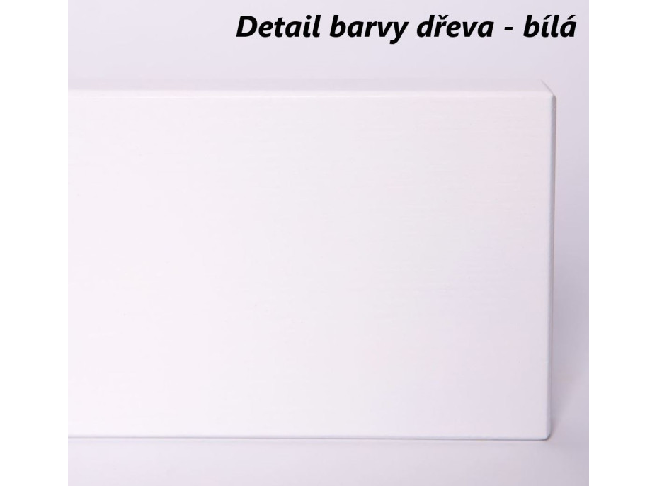 Detská Montessori posteľ z masívu borovice BETTY - 200x90 cm - BIELA