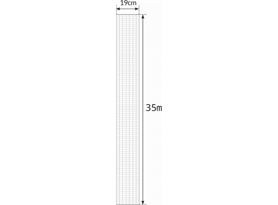 Tieniaca plotová páska 19 cm x 35 m - čierna