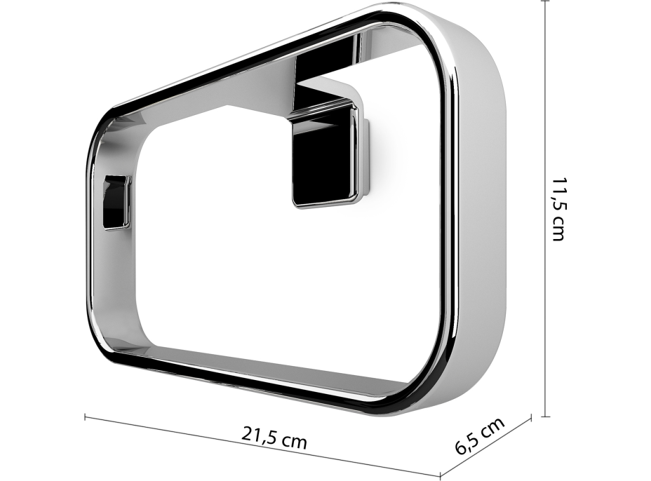 Gedy IL GIGLIO držiak uterákov kruh, chróm A97013