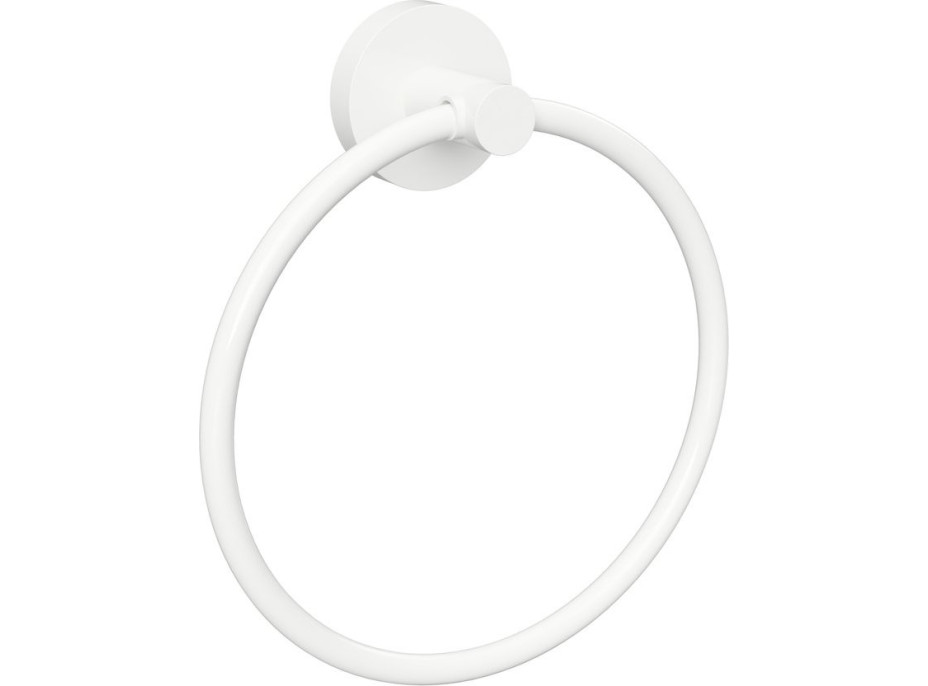 Sapho X-ROUND WHITE držiak uterákov kruh, biela XR411W