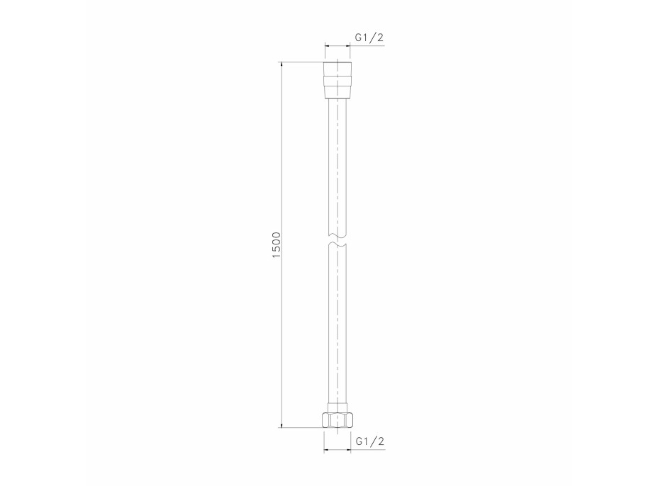 Sapho SOFTFLEX plastová sprchová hadica, 150cm, zlato mat 1208-19