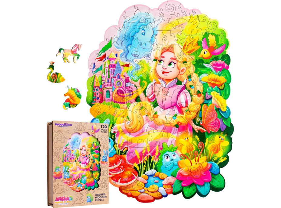 WOODLIKA Drevené puzzle Princezná Amélie 120 dielikov