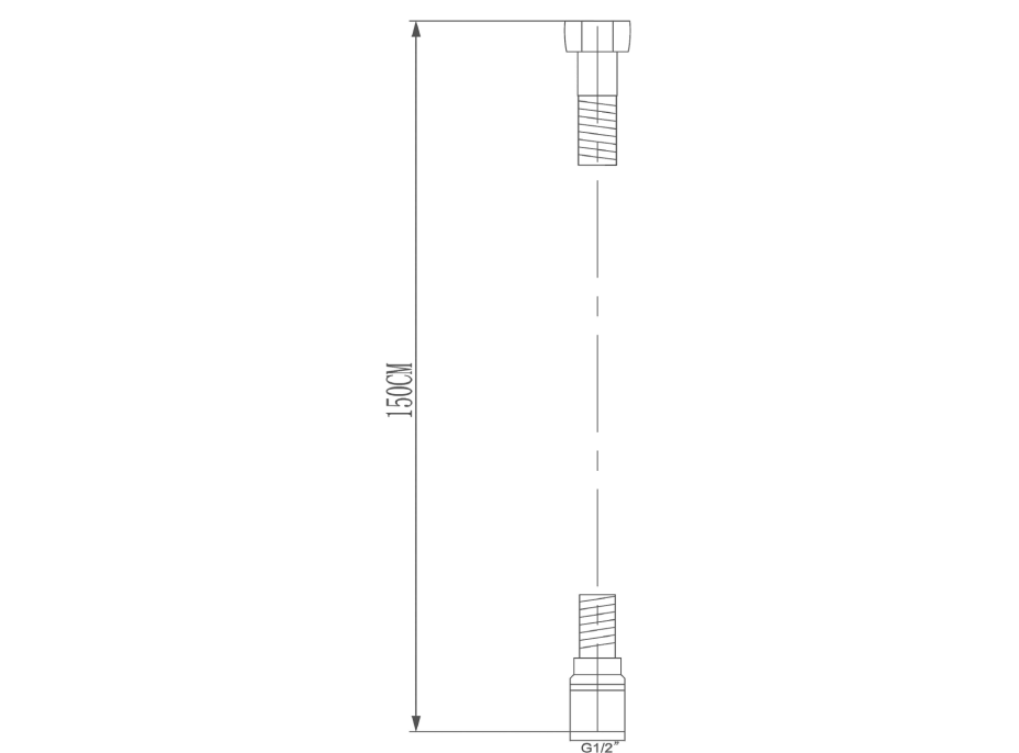 Sapho SOFTFLEX plastová sprchová hadica, 150cm, metalická strieborná/chróm 1208-11