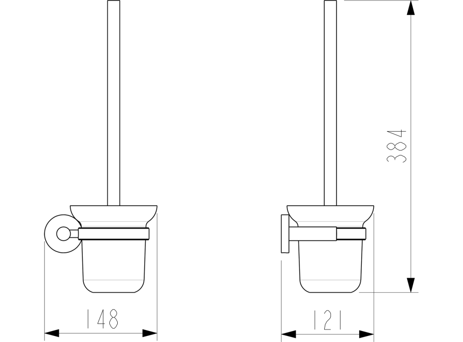 Sapho X-ROUND WC kefa závesná, mliečne sklo, čierna mat XR323B