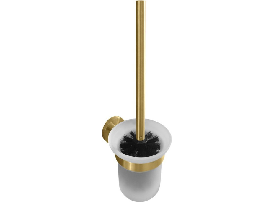 Sapho X-ROUND GOLD WC kefa závesná, mliečne sklo, zlato mat XR303GB
