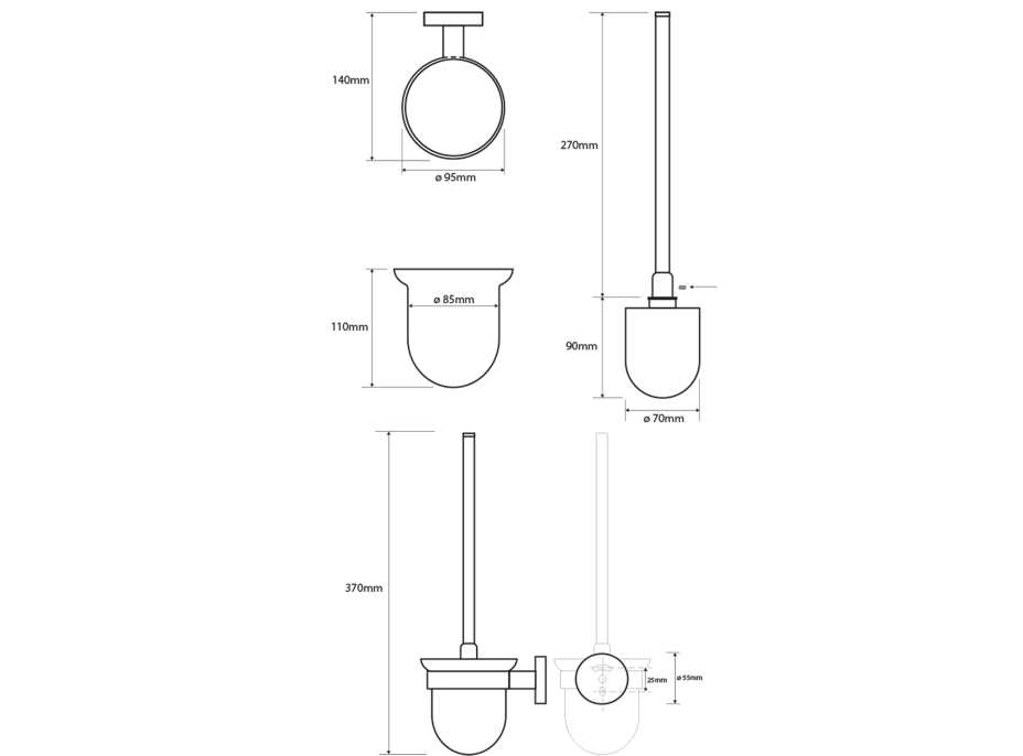 Sapho X-ROUND WHITE WC kefa závesná, mliečne sklo, biela mat XR303W