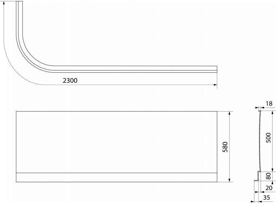 Polysan ASTRA R panel čelný 34812