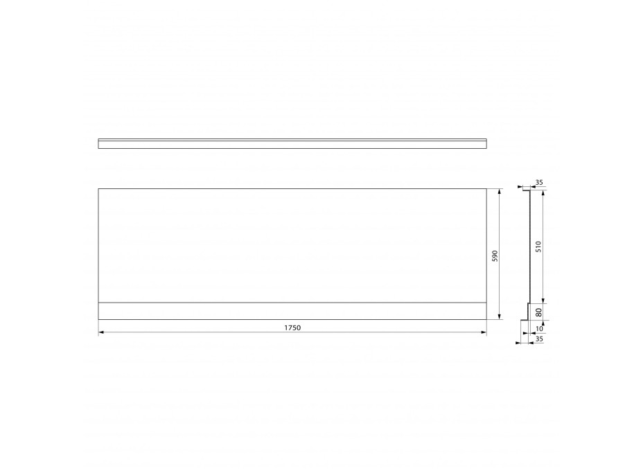 Polysan PLAIN NIKA panel 175x59cm 72534