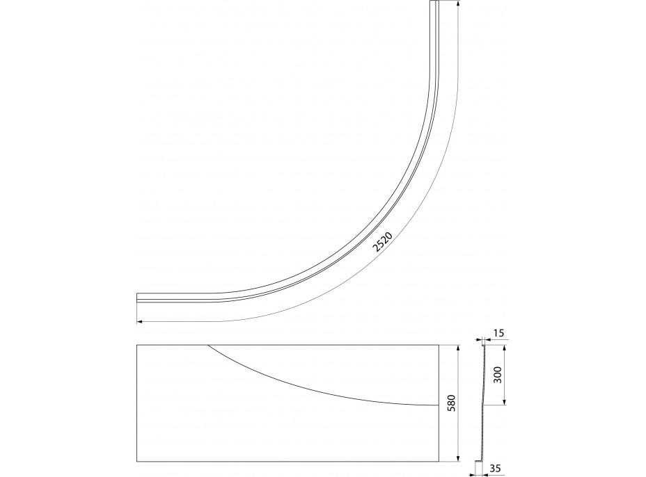 Polysan ROSANA 150 panel čelný 63319