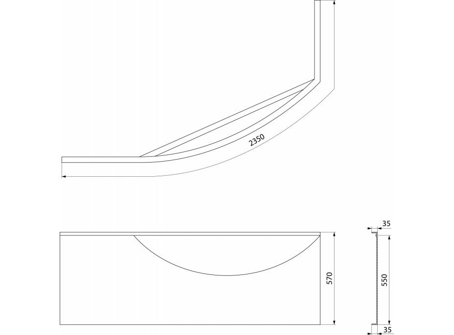 Polysan MAMBA L 170 panel rohový 76312