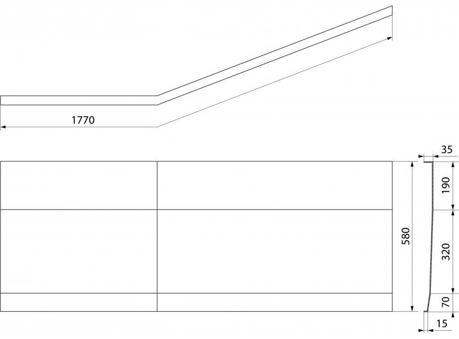 Polysan TIGRA L 170 panel čelný 90312