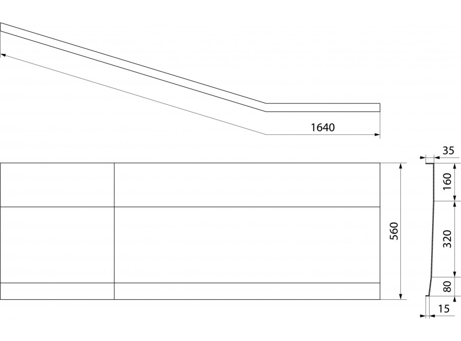 Polysan PROJEKTA R 160 panel čelný 21312