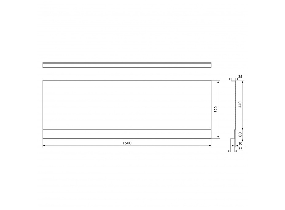 Polysan COUVERT NIKA panel čelný 150x52cm 72850