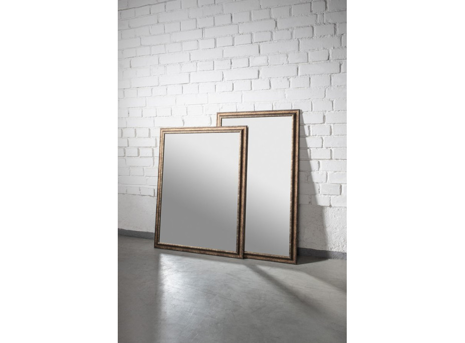 Sapho ROMINA zrkadlo v drevenom ráme 680x880mm, bronzová patina NL397