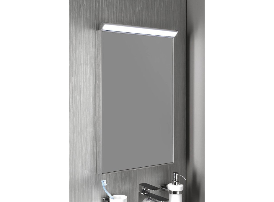 Aqualine BORA zrkadlo s LED osvetlením a vypínačom 400x600mm, chróm AL746