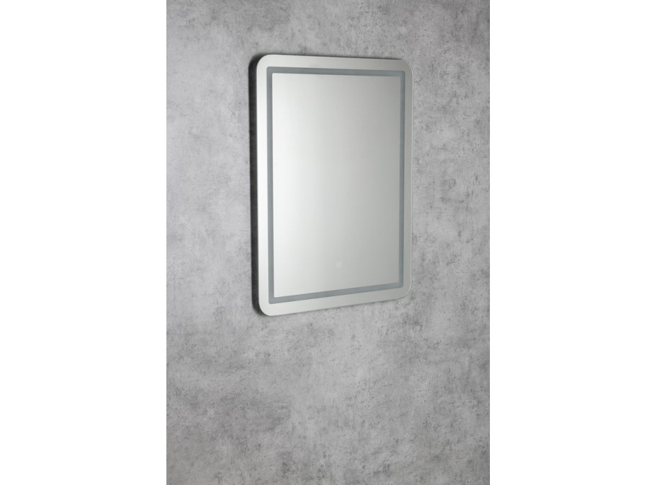 Aqualine SALICA zrkadlo s LED osvetlením 60x80cm, dotykový senzor, stmievateľné SC080