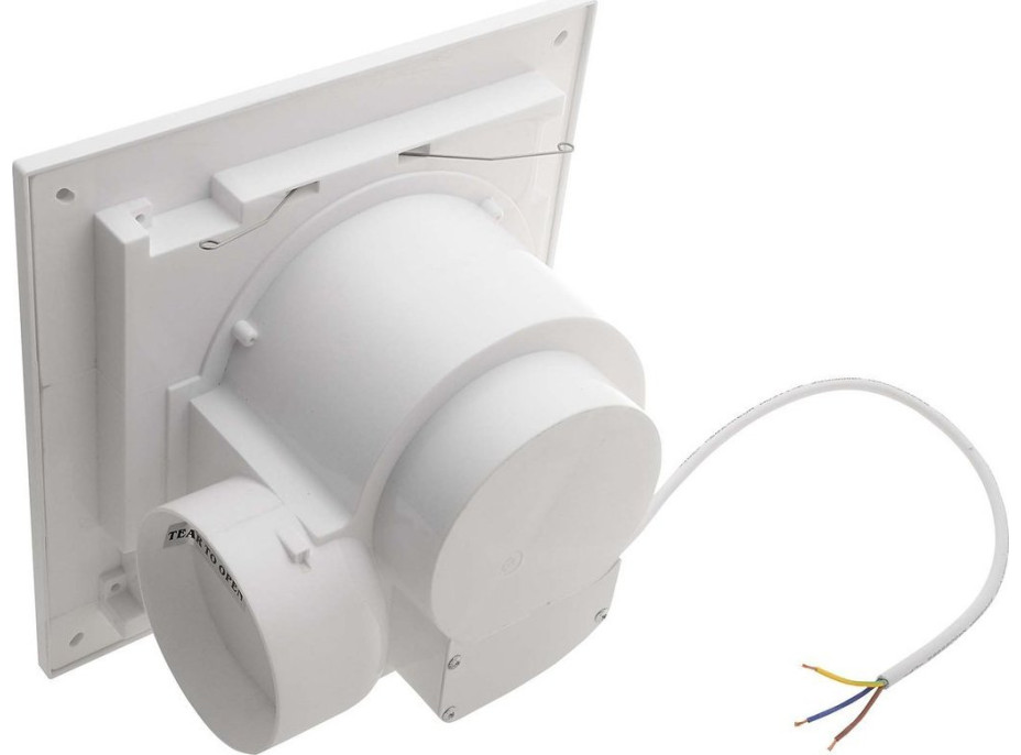 Sapho TECTO stropný ventilátor axiálny, 20W, potrubie 100mm, biela TC201