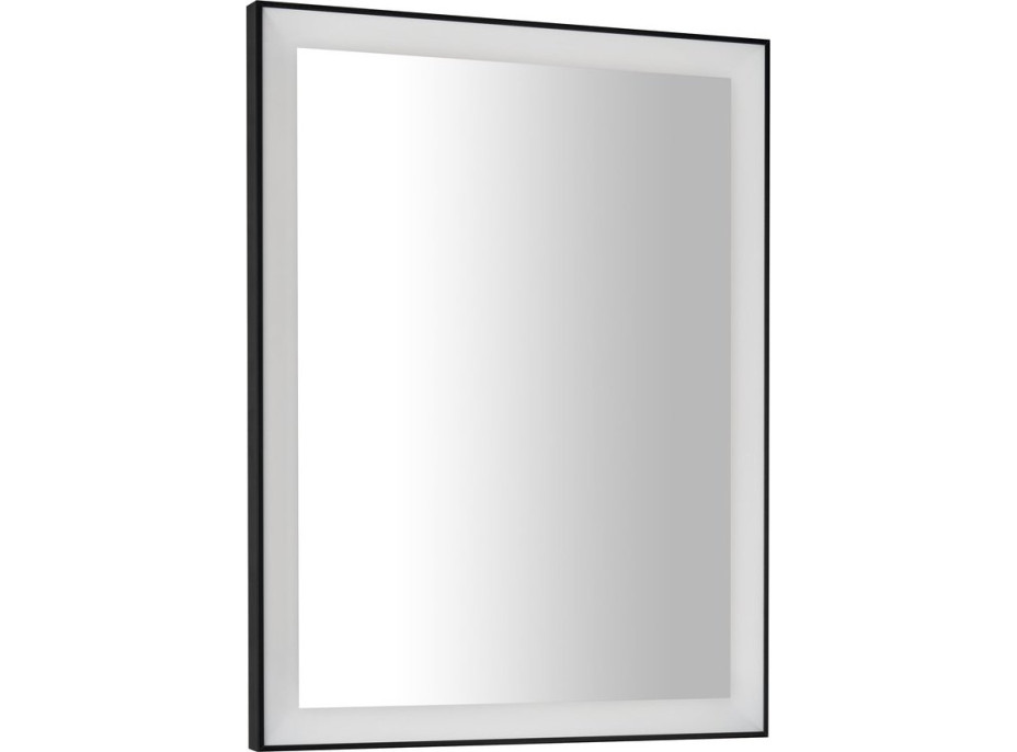 Sapho GANO zrkadlo s LED osvetlením 60x80cm, čierna LG260
