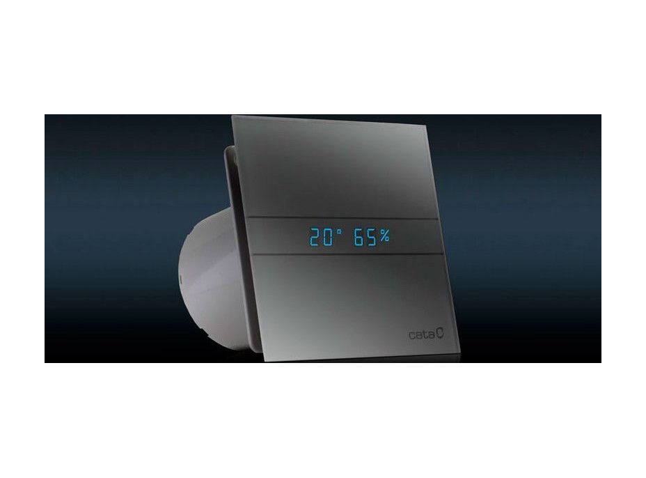 Cata E-120 GTH kúpeľňový ventilátor axiálny s automatom, 6W/11W, potrubie 120mm, biela 00901200