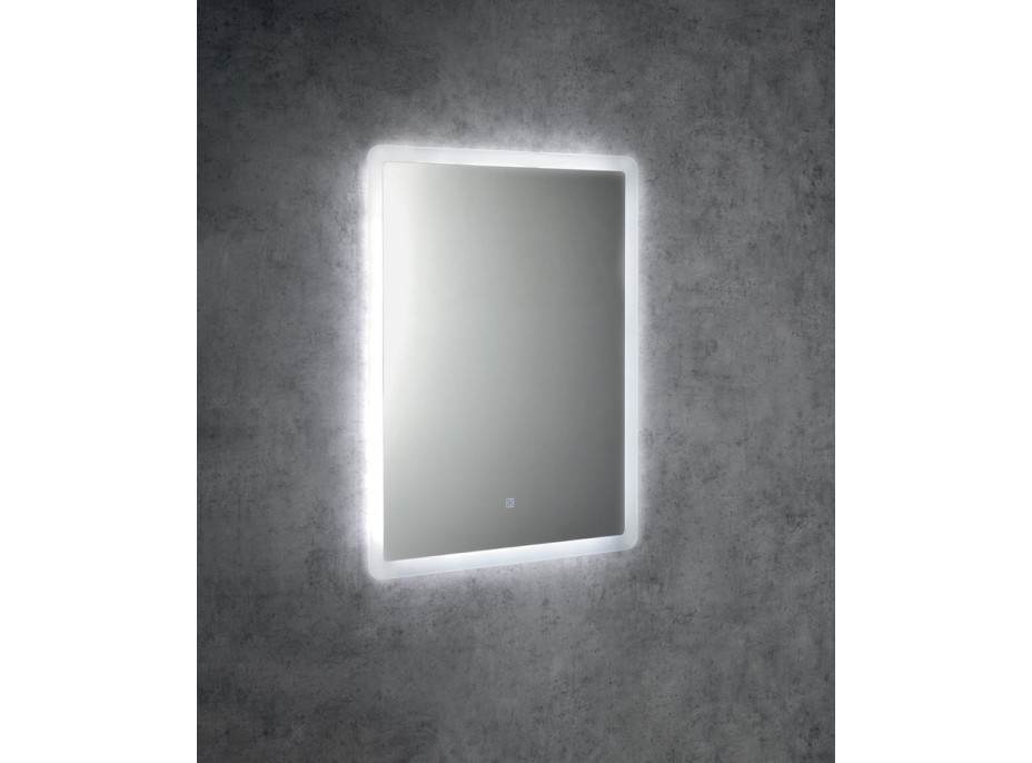 Aqualine FAGO zrkadlo s LED podsvietením 60x80cm, dotykový senzor, stmievateľné FA060