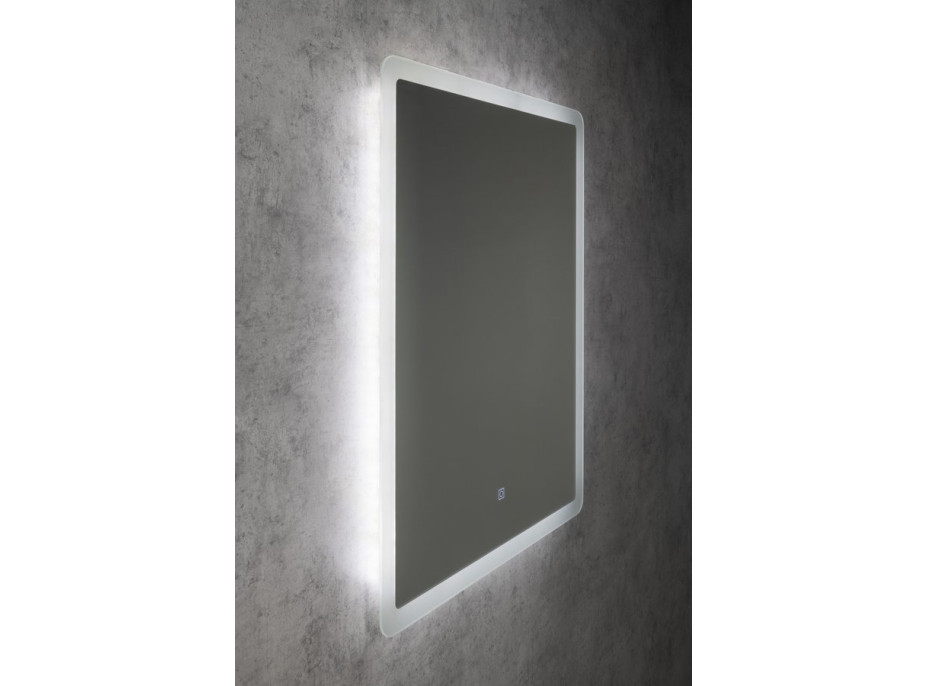 Aqualine FAGO zrkadlo s LED podsvietením 60x80cm, dotykový senzor, stmievateľné FA060