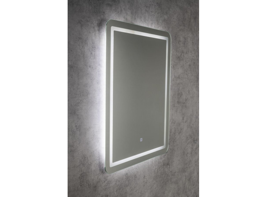 Aqualine SALICA zrkadlo s LED osvetlením 60x80cm, dotykový senzor, stmievateľné SC080