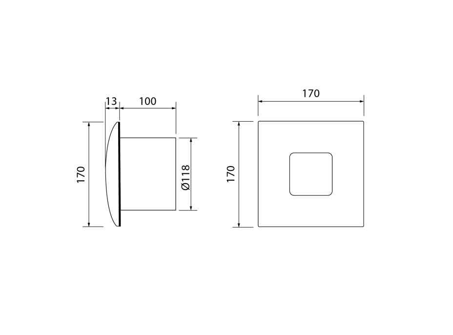 Cata SILENTIS 12 T kúpeľňový ventilátor axiálny s časovačom, 20W, potrubie 120mm, biela 01081000