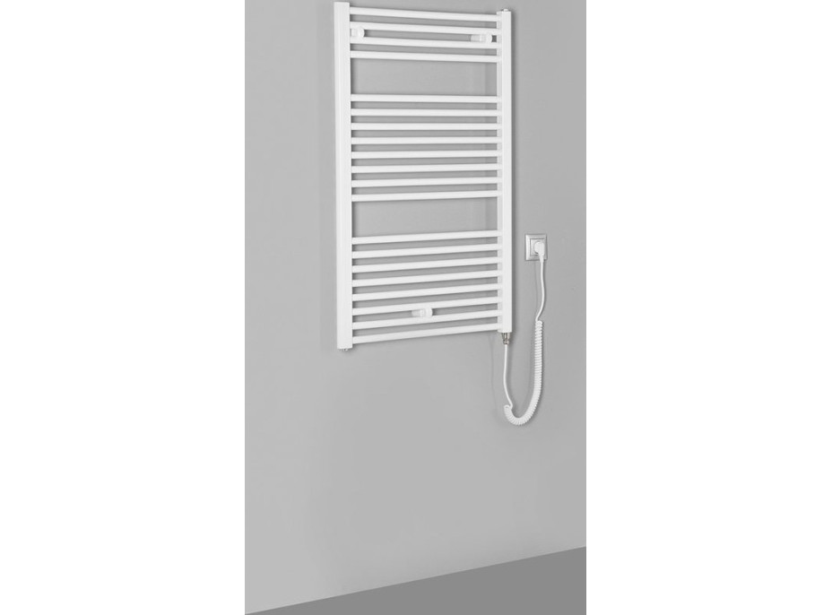 Aqualine DIRECT-E elektrické vykurovacie teleso rovné 600x960 mm, 400 W, biela ILE96T