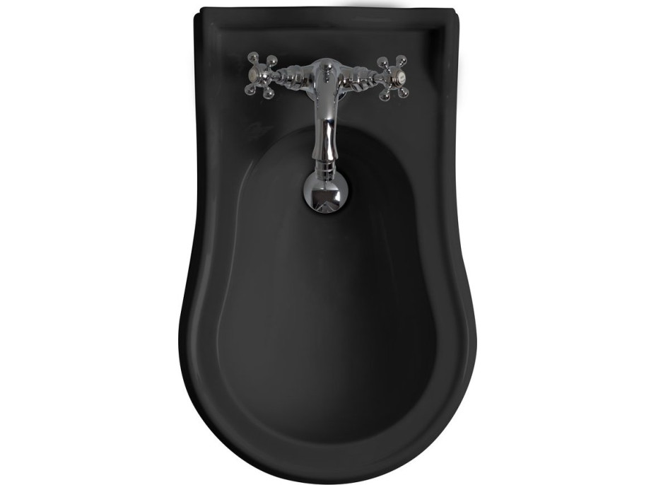 Kerasan RETRO bidet stojaci 39x61cm, čierna mat 102231