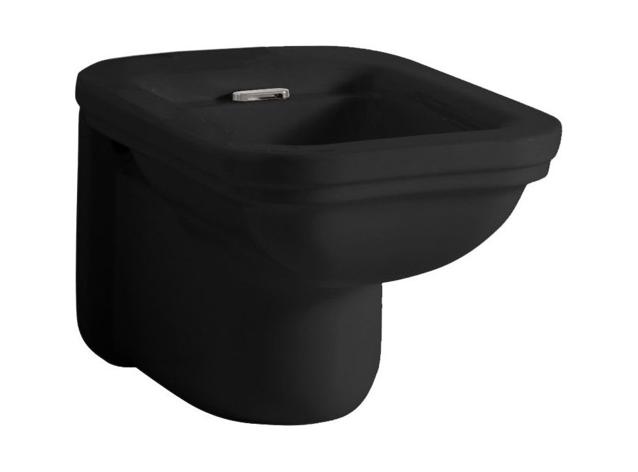 Kerasan WALDORF bidet závesný 37x55cm, čierna mat 4125K7