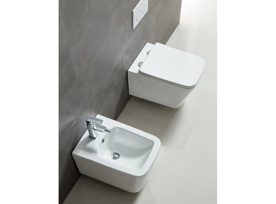 Sapho PORTO bidet závesný, 36x52cm, biela PZ4015