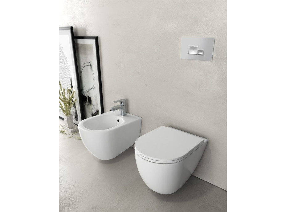 Isvea INFINITY bidet závesný, 36, 5x53cm, biela 10NF41001