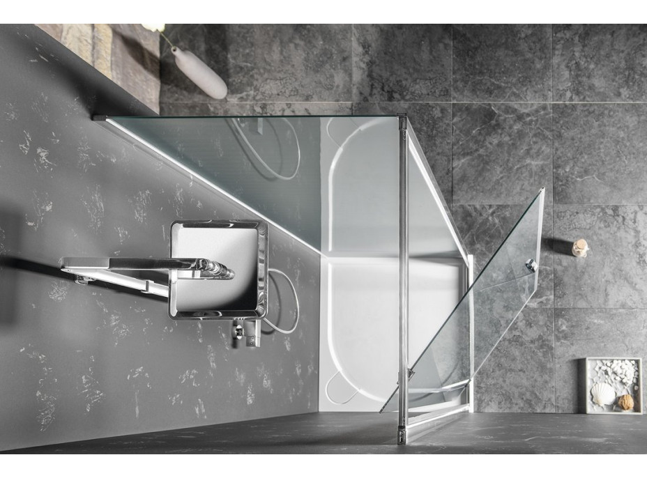 Gelco SIGMA SIMPLY sprchové dvere otočné, 900 mm, sklo Brick GS3899
