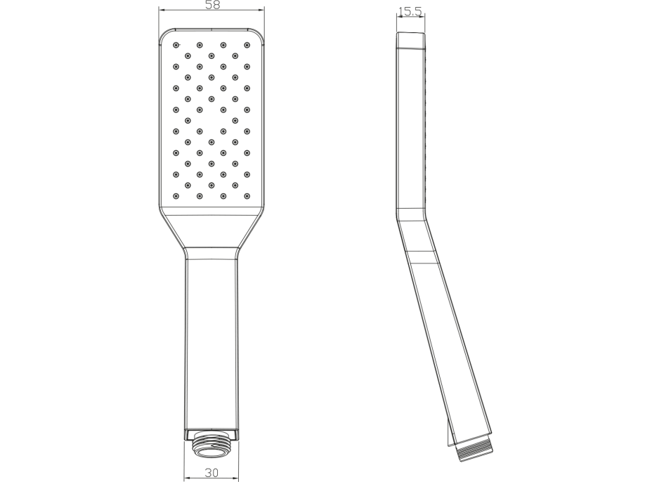 Sapho Ručná sprcha so samočistiacim systémom, 240mm, ABS/chróm 1204-30