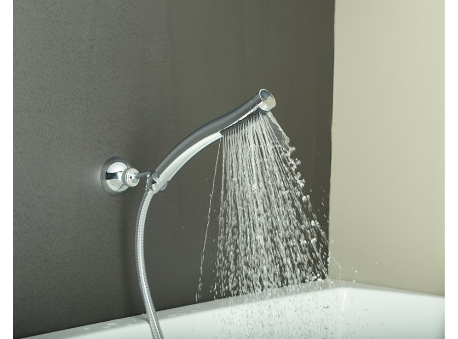 Sapho Ručná sprcha, 245mm, ABS/čierna/chróm 2503