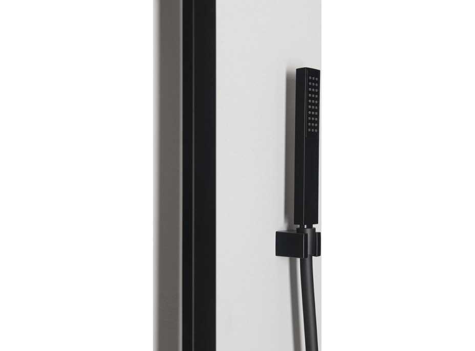 Sapho DIMY sprchový stĺp s termostatickou batériou, čierna mat DM322BL