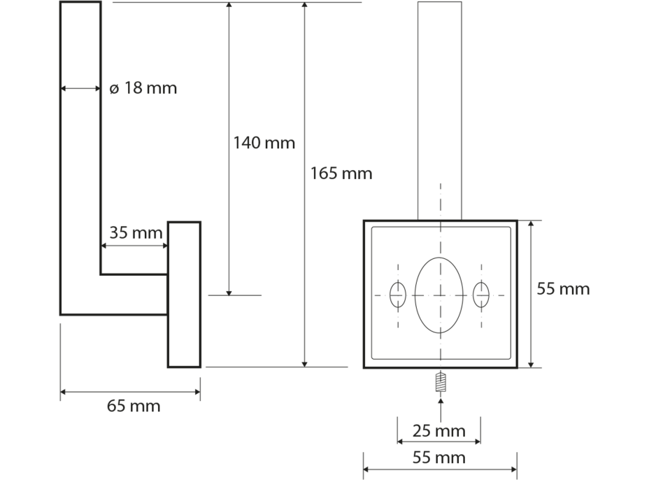 Sapho X-SQUARE držiak toaletného papiera rezervný, chróm XQ704