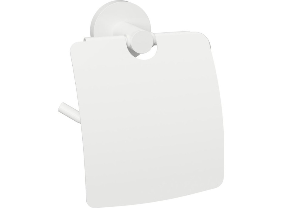 Sapho X-ROUND WHITE držiak toaletného papiera s krytom, biela XR732W