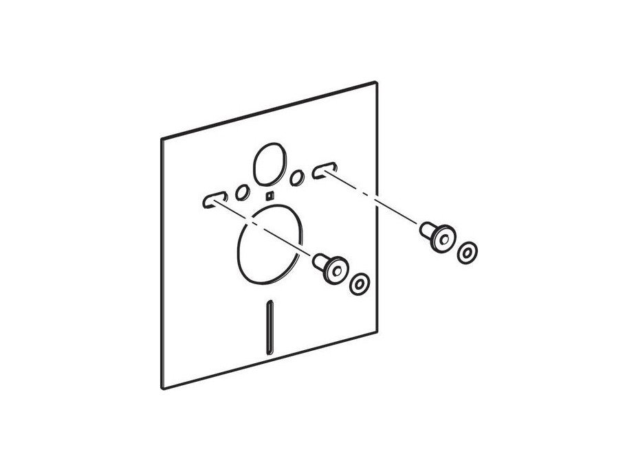 Geberit GEBERIT súprava na tlmenie hluku pre závesné WC 156.050.00.1
