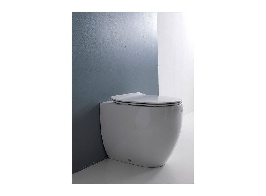 Kerasan FLO WC sedátko, SLIM, Soft Close, biela 319101