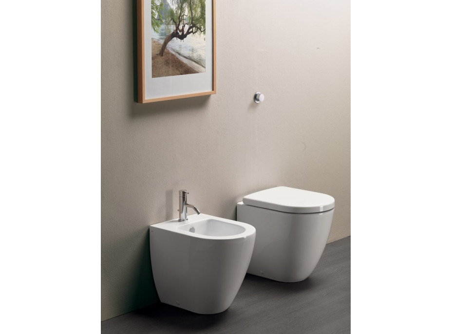 GSI PURA WC misa stojaca, Swirlflush, 36x50cm, spodný/zadný odpad, biela ExtraGlaze 882011