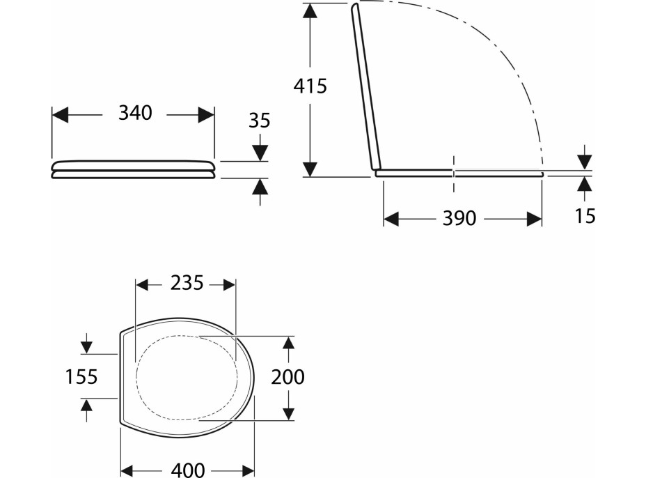 Geberit GEBERIT Bambini WC sedátko, duroplast, nerez pánty, biela 573334000